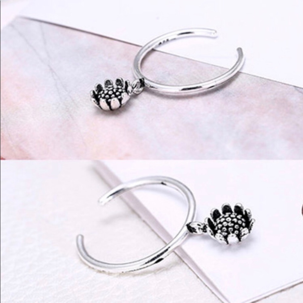 Sunflower adjustable ring - Picture 2 of 3